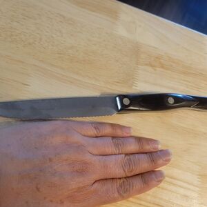 Serrated Kitchen  Cutco Knife with Black Handle